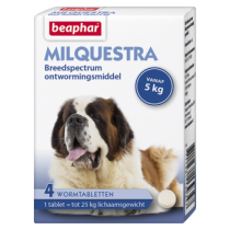 Beaphar milquestra hond 4 tabletten